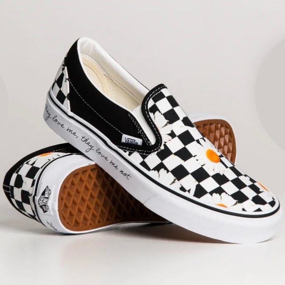 Vans Shoes - 🌻NWT: VANS - Women’s Classic Slip On Love Me Love Me Not Skate Shoe - sz 6